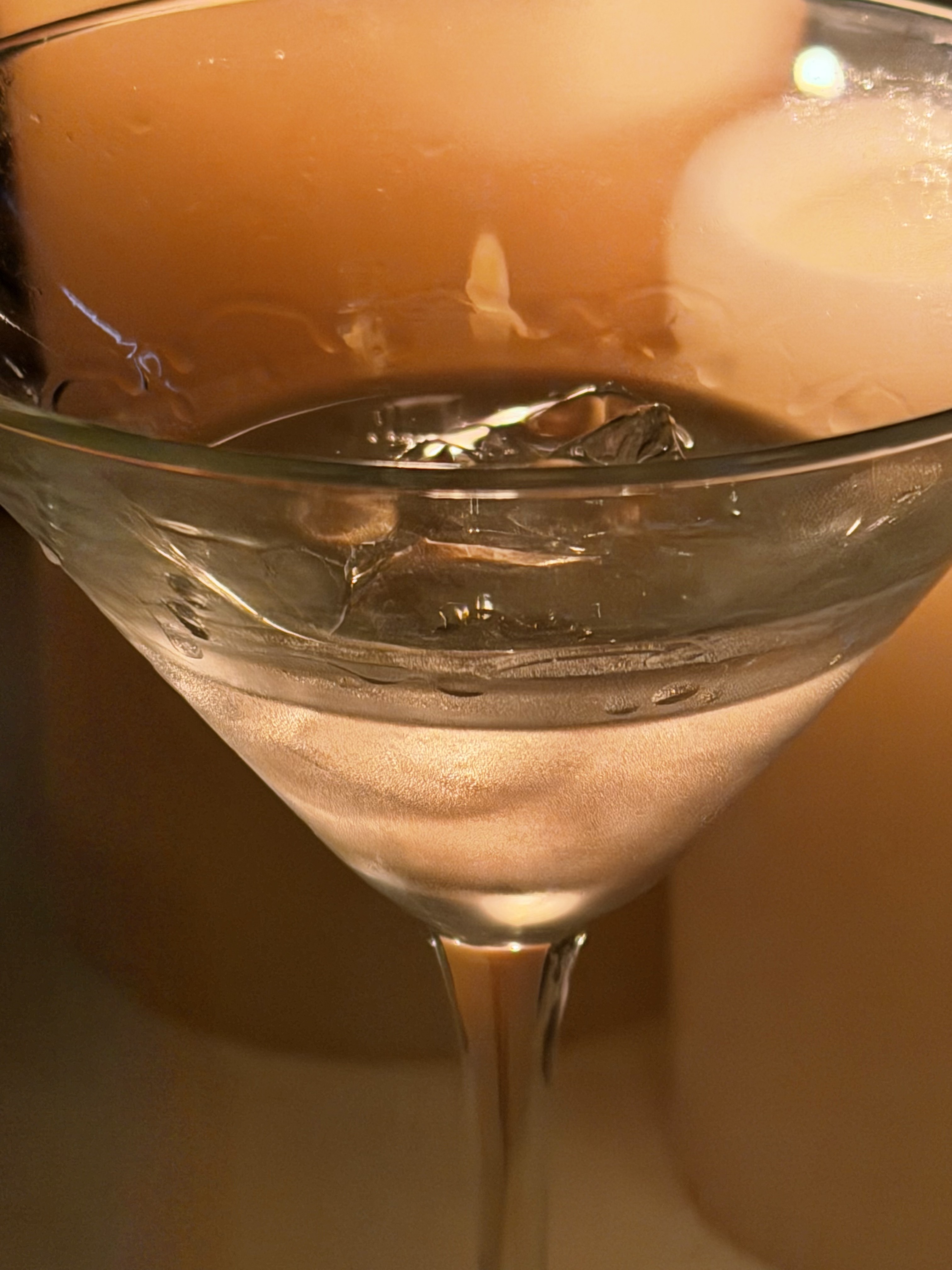 Martini glass close-up